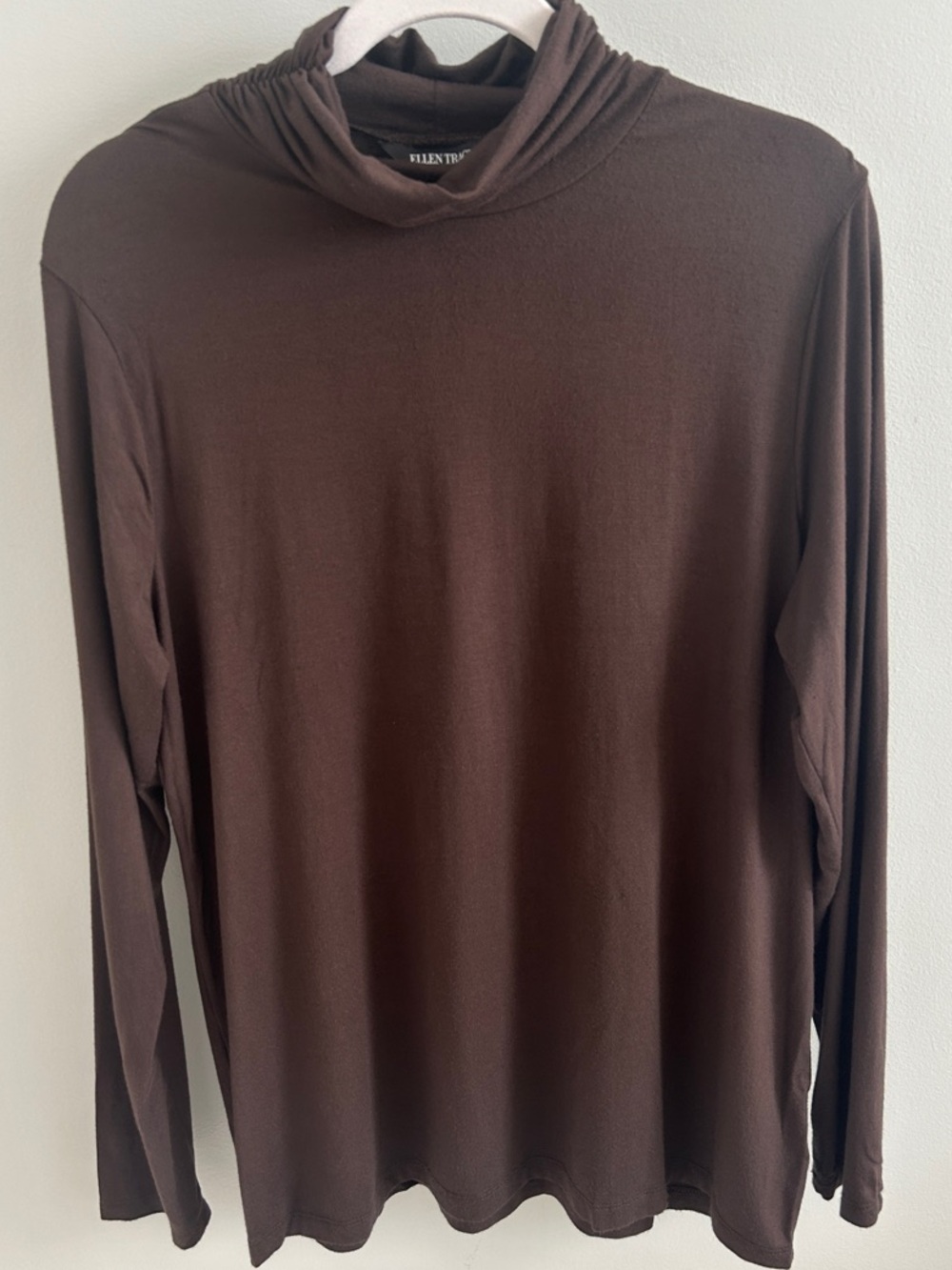 Ellen Tracy Chocolate Brown Long Sleeve Turtleneck